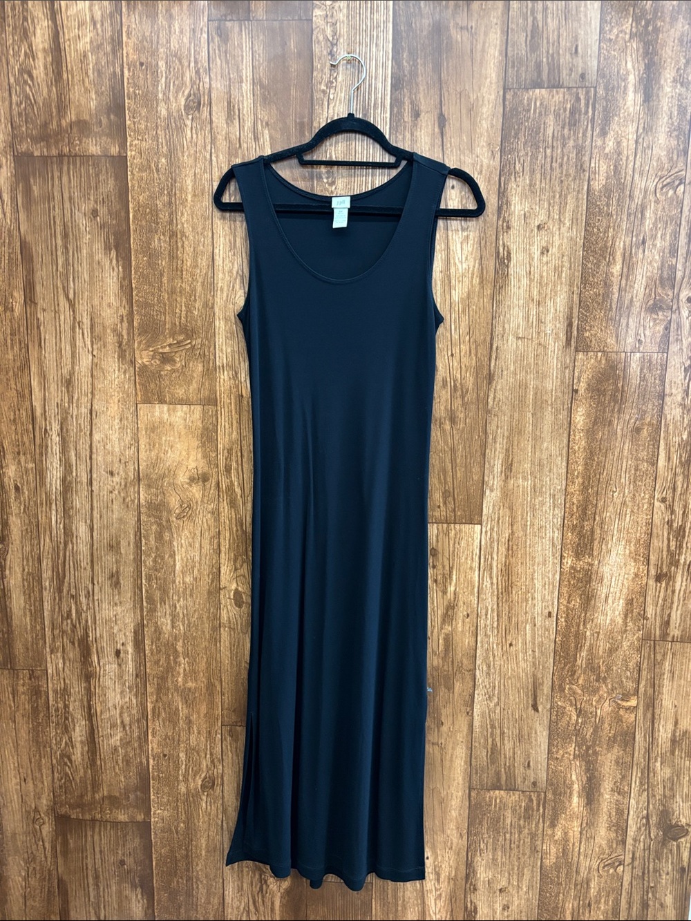 J. Jill Black Sleeveless Maxi Dress